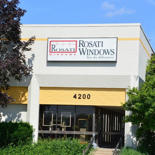 Front View of Rosati Windows building